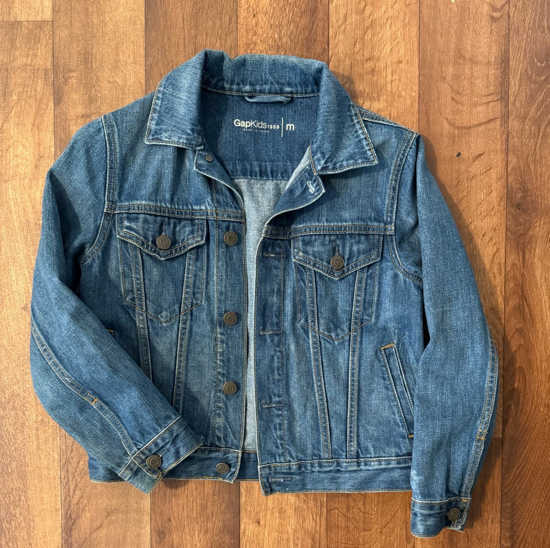 GapKids 1969 Classic Medium Wash Denim Jean Jacket 2