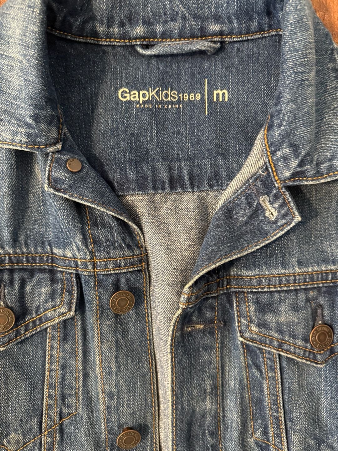 GapKids 1969 Classic Medium Wash Denim Jean Jacket 3