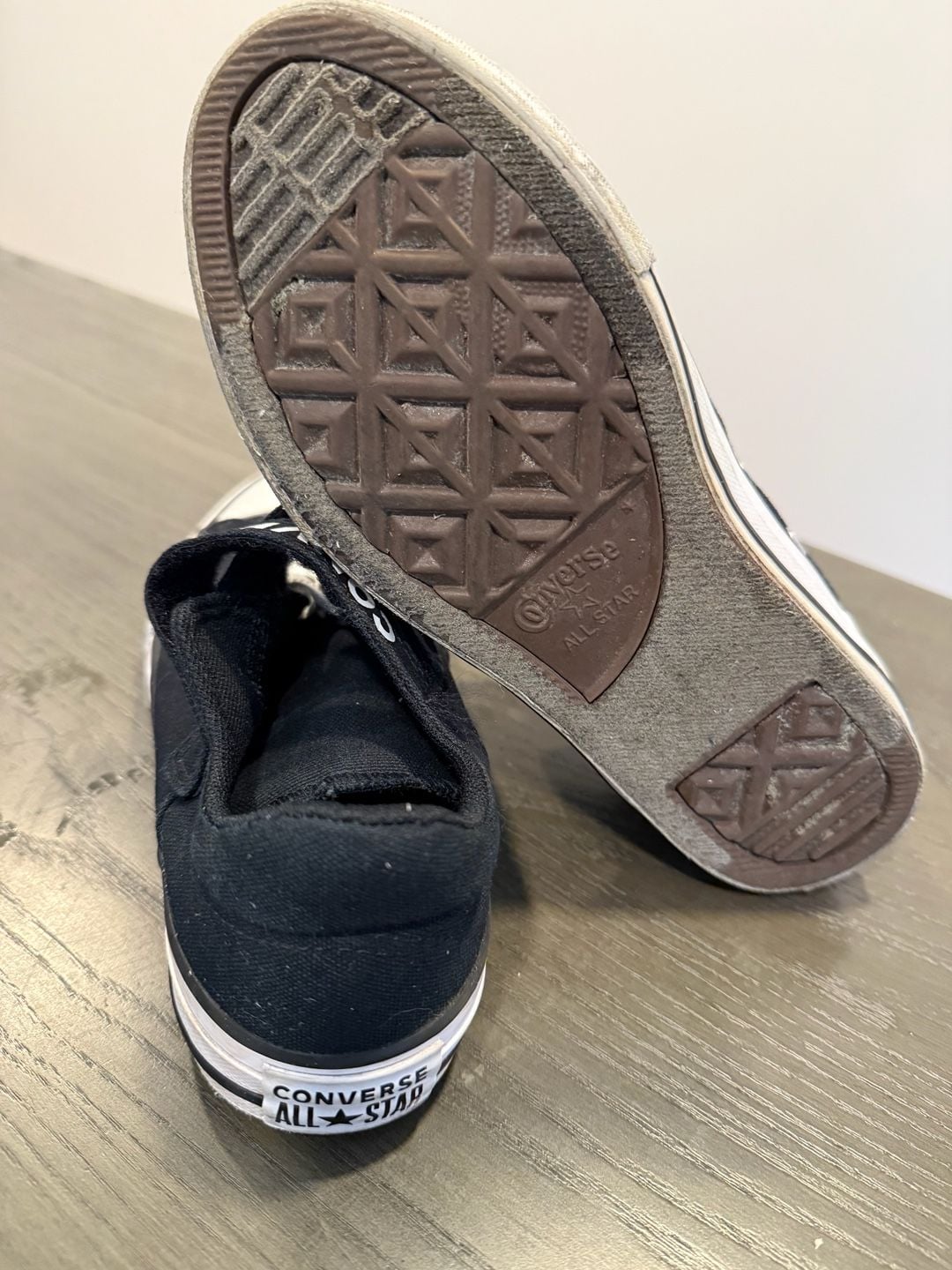 Converse All Star Malden Street Junior Double Strap Low Top Sneakers Boys size 2 4
