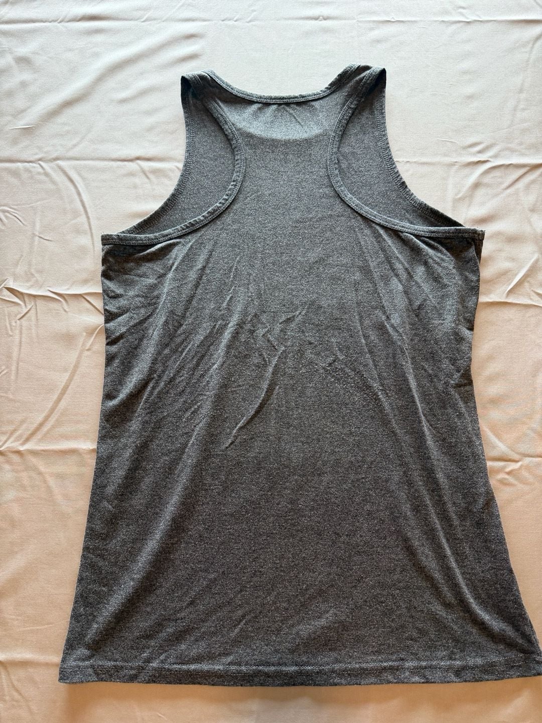 Grey Sunflower Print Racerback Tank Top 6