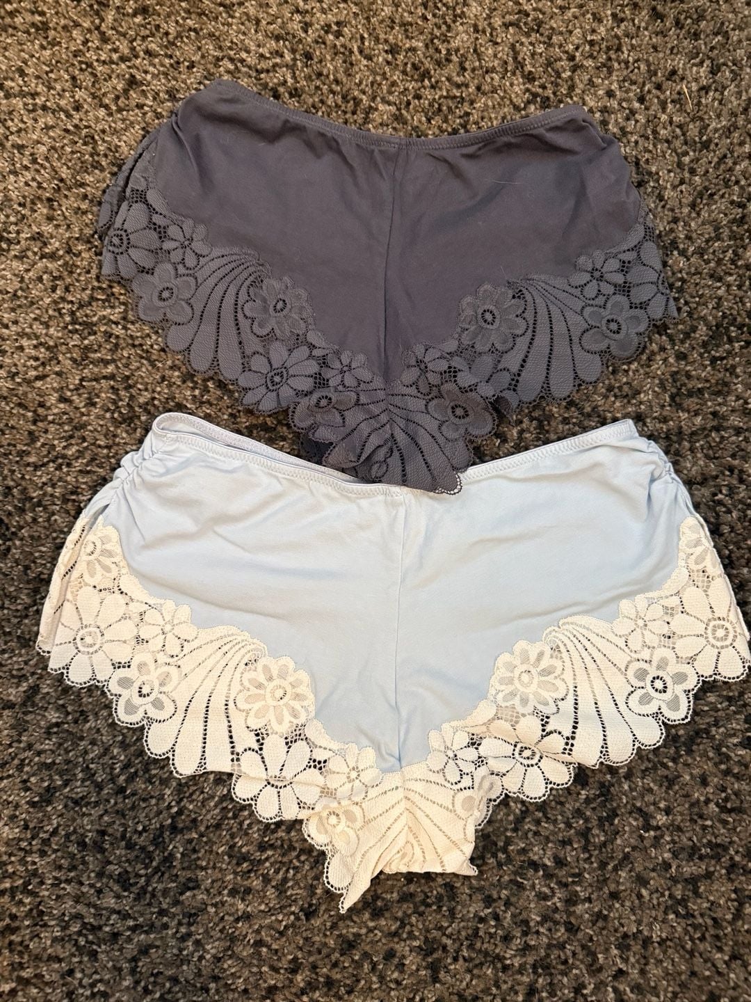Colsie Women's Floral Lace Trim Cheeky Panties, Lot of 2 4