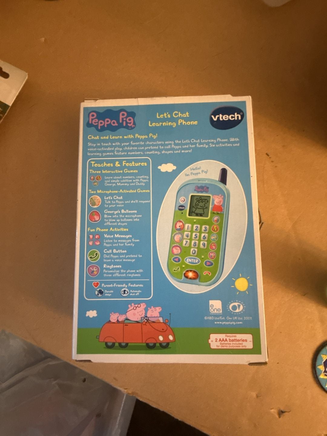 VTech Peppa Pig Let's Chat Learning Phone 2