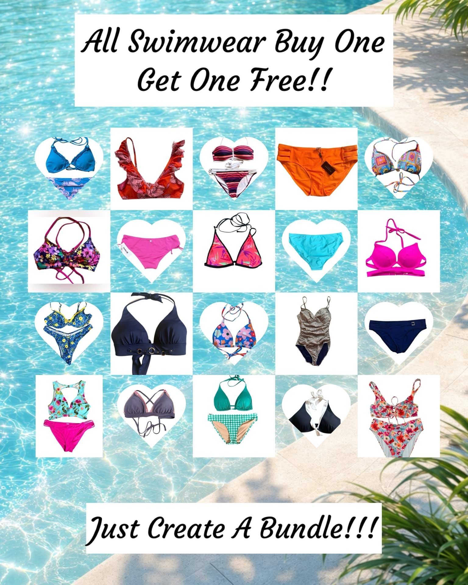 American Eagle Blue Embroidered Triangle String Bikini Set 3