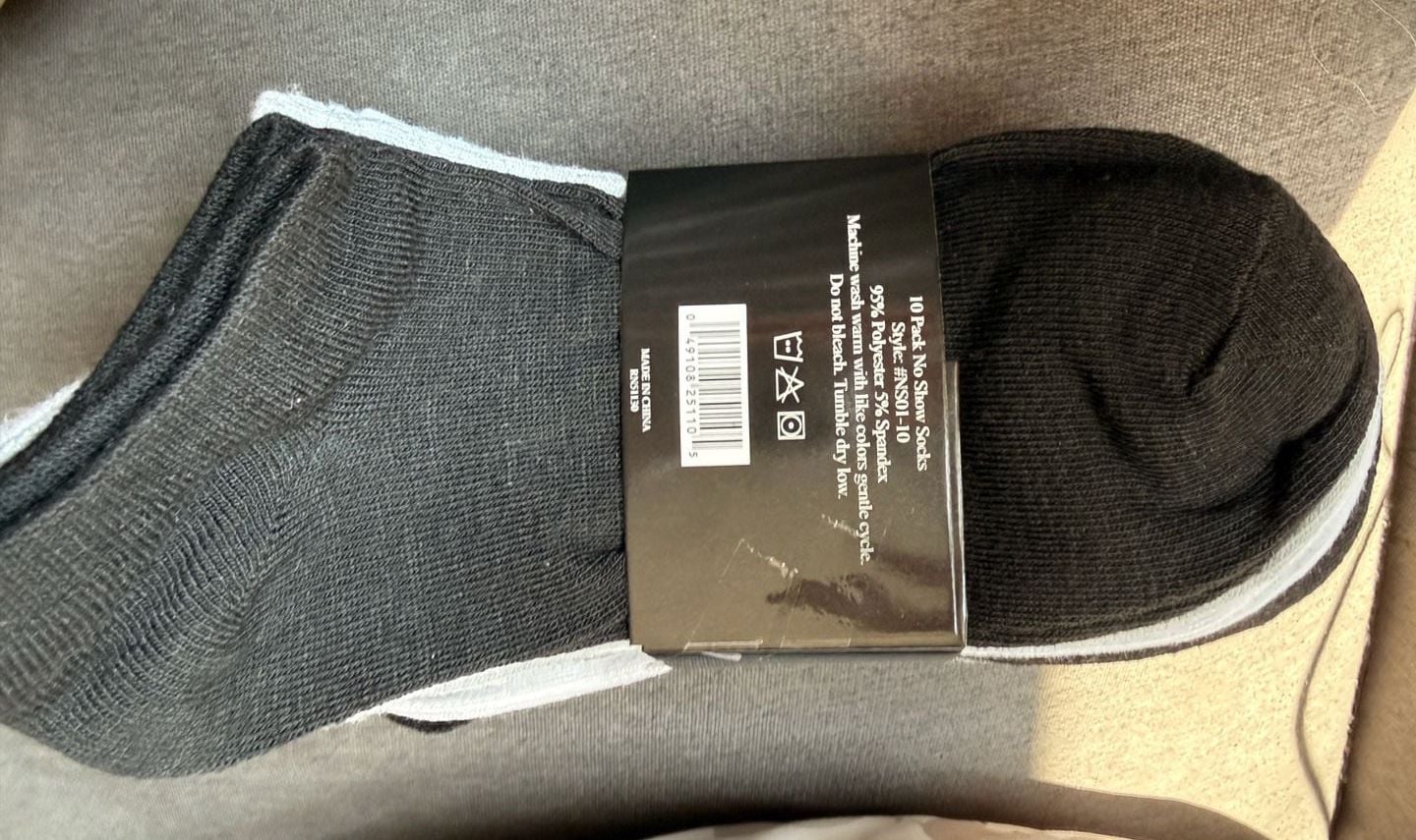 TipiToe 10-Pack No Show Ankle Socks Style #NS01-10 2