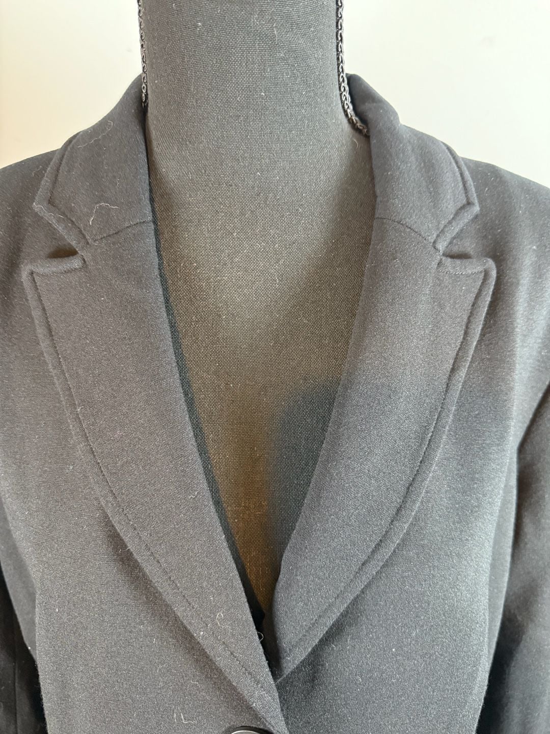 Eileen Fisher Women's Black Single Button Knit Blazer 3