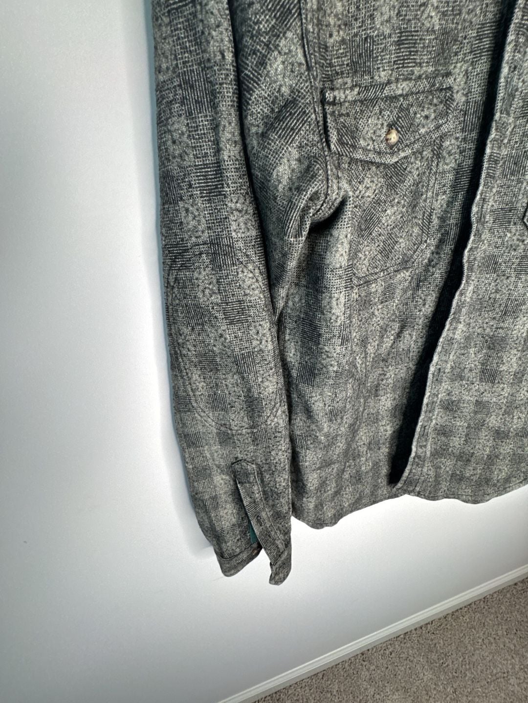 Deus Ex Machina Men's Plaid Button-Up Long Sleeve Shirt Jacket 6