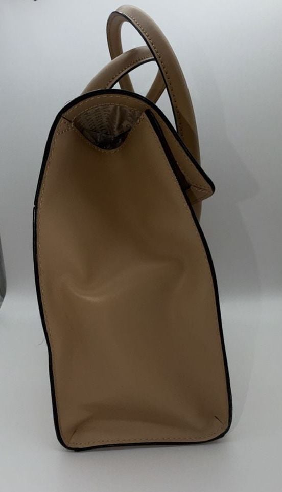 Kate Spade Harwood Place Sinclair Tan Leather Satchel Handbag 8