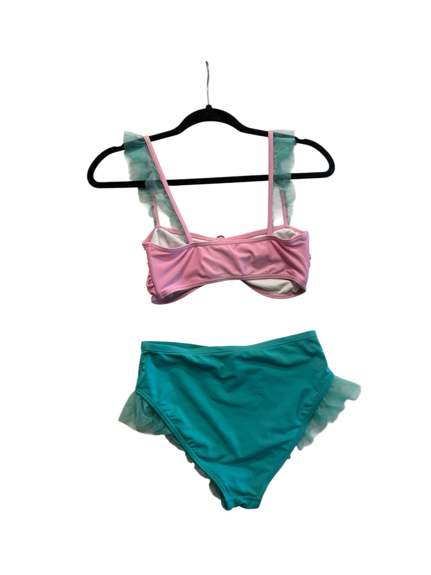 Current Mood Mermaid Sequin Shell Ruffle Bikini Set 3