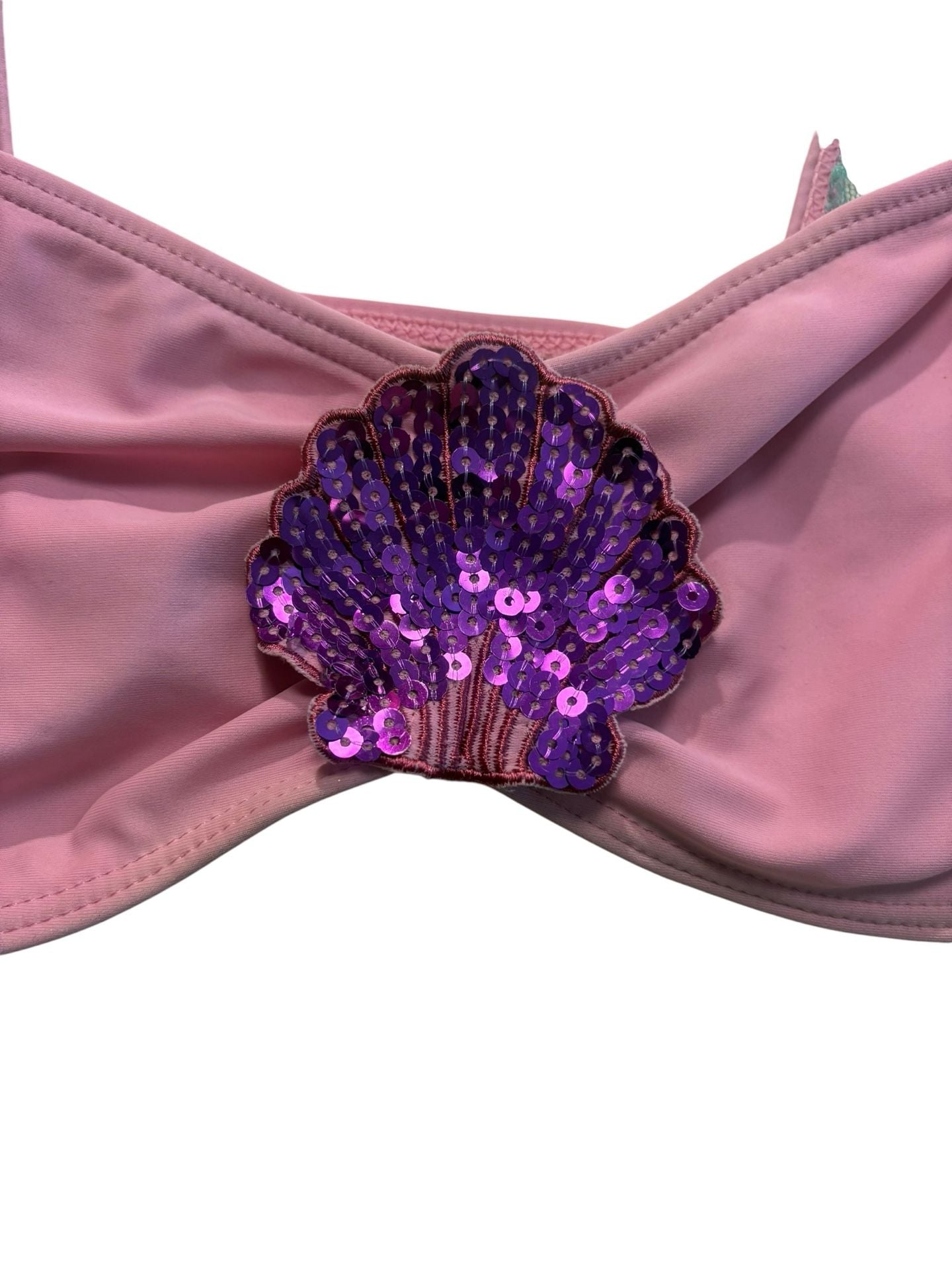 Current Mood Mermaid Sequin Shell Ruffle Bikini Set 4