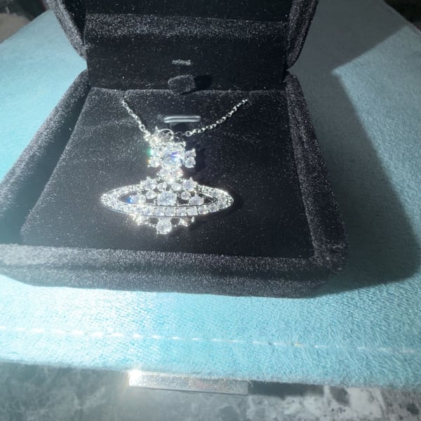 Orb Moissanite Pendant Necklace