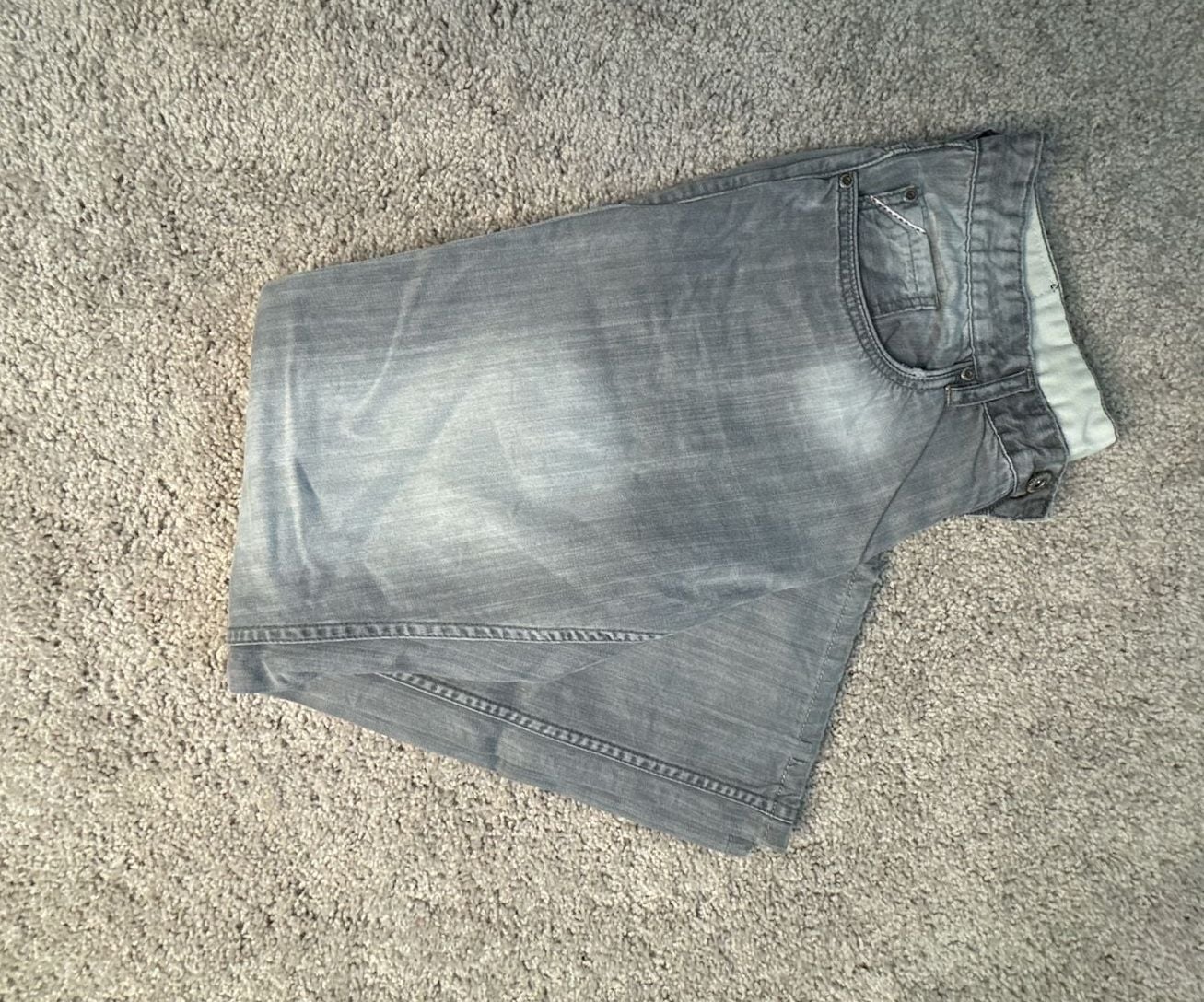 Buffalo David Bitton Men's Slim Straight Gray Wash Denim Jeans 9