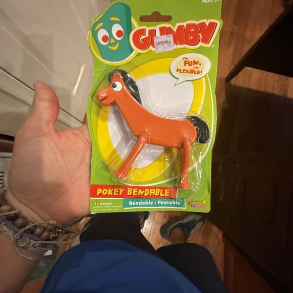 NJ Croce Gumby Pokey 5-Inch Bendable and Poseable Figure