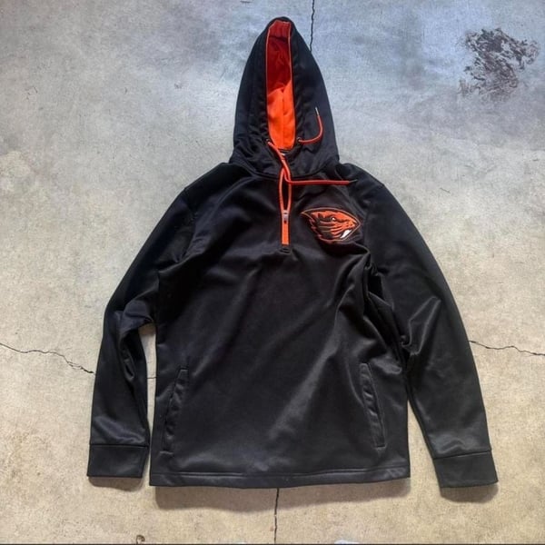 Kids Oregon State Beavers Youth Large 1/4 Zip Hoodie