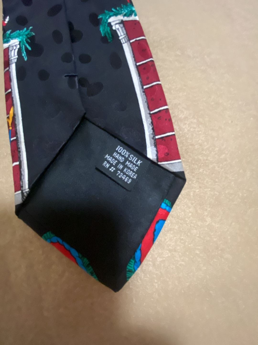 Addiction Men's Christmas Necktie Santa Chimney Fireplace Novelty Silk Tie 4