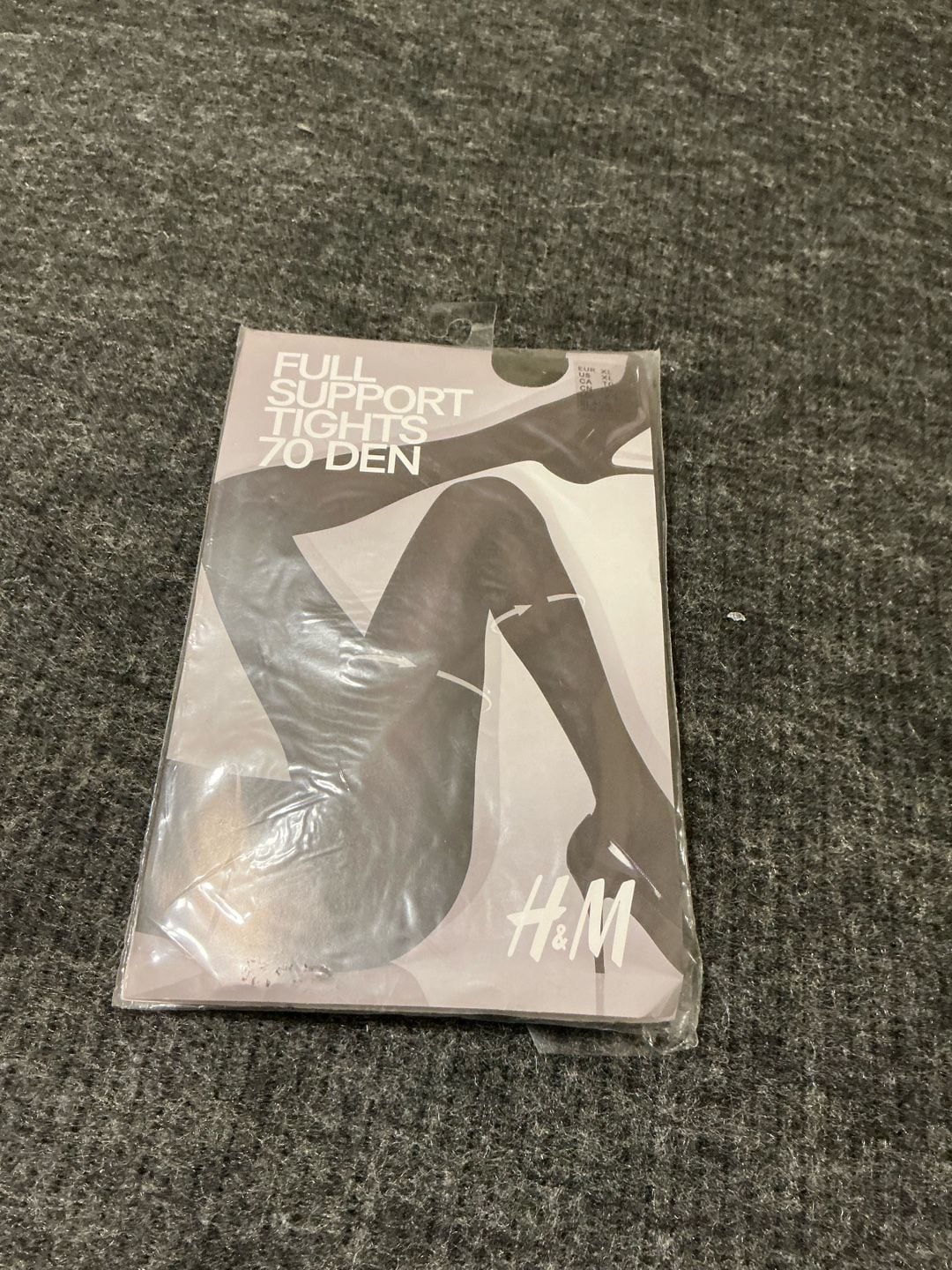 H&M Full Support Tights 70 Denier Black Size XL 1