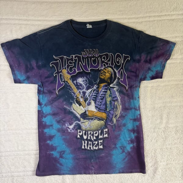 Liquid Blue Jimi Hendrix Purple Haze Tie-Dye T-Shirt