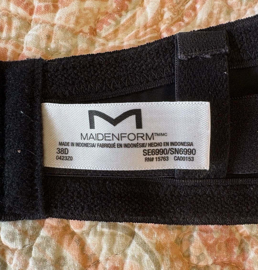 GUC Maidenform Self-Expressions Strapless Underwire Bra Size 38D, no straps 7