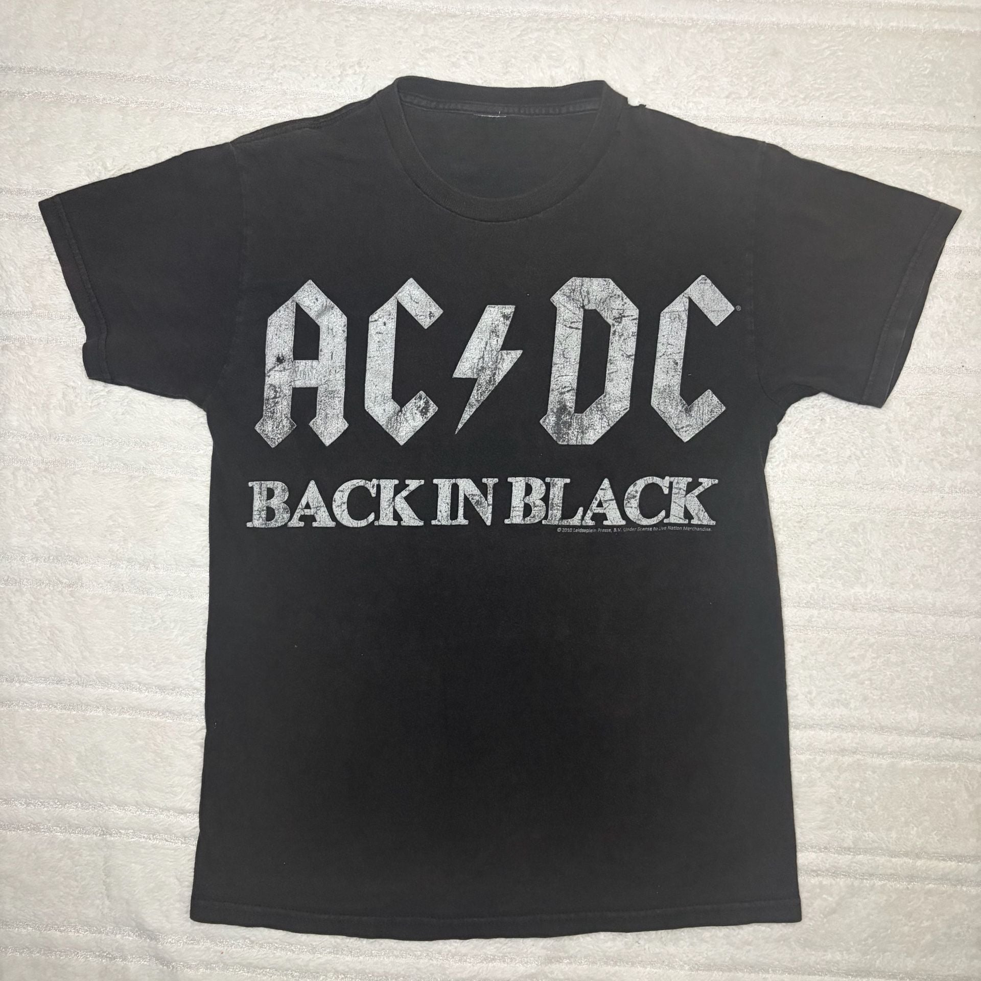 AC/DC Back In Black 2010 Band Tour Graphic T-Shirt 2