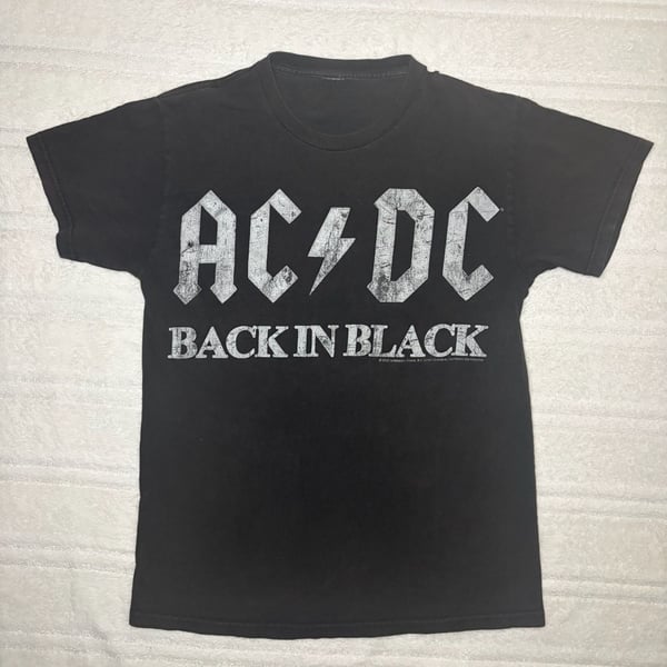 AC/DC Back In Black 2010 Band Tour Graphic T-Shirt