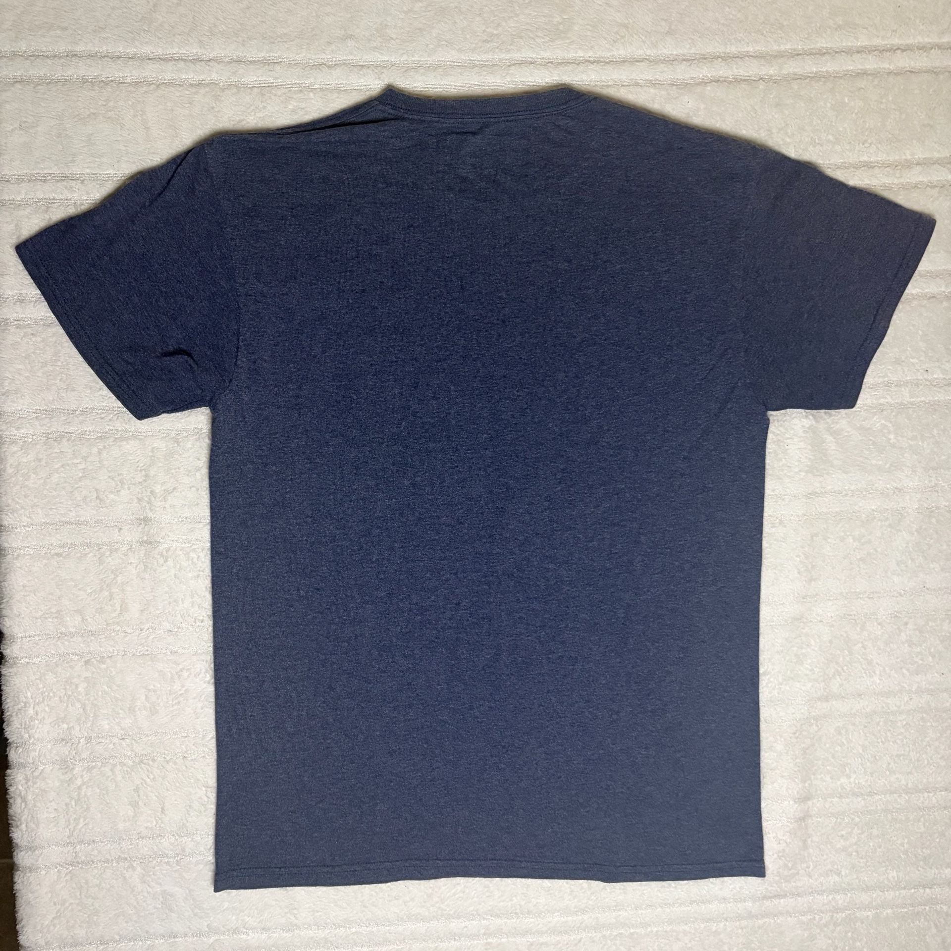 Super Mario Nintendo Pixelated 8-Bit Jump Graphic T-Shirt Navy Heather 4