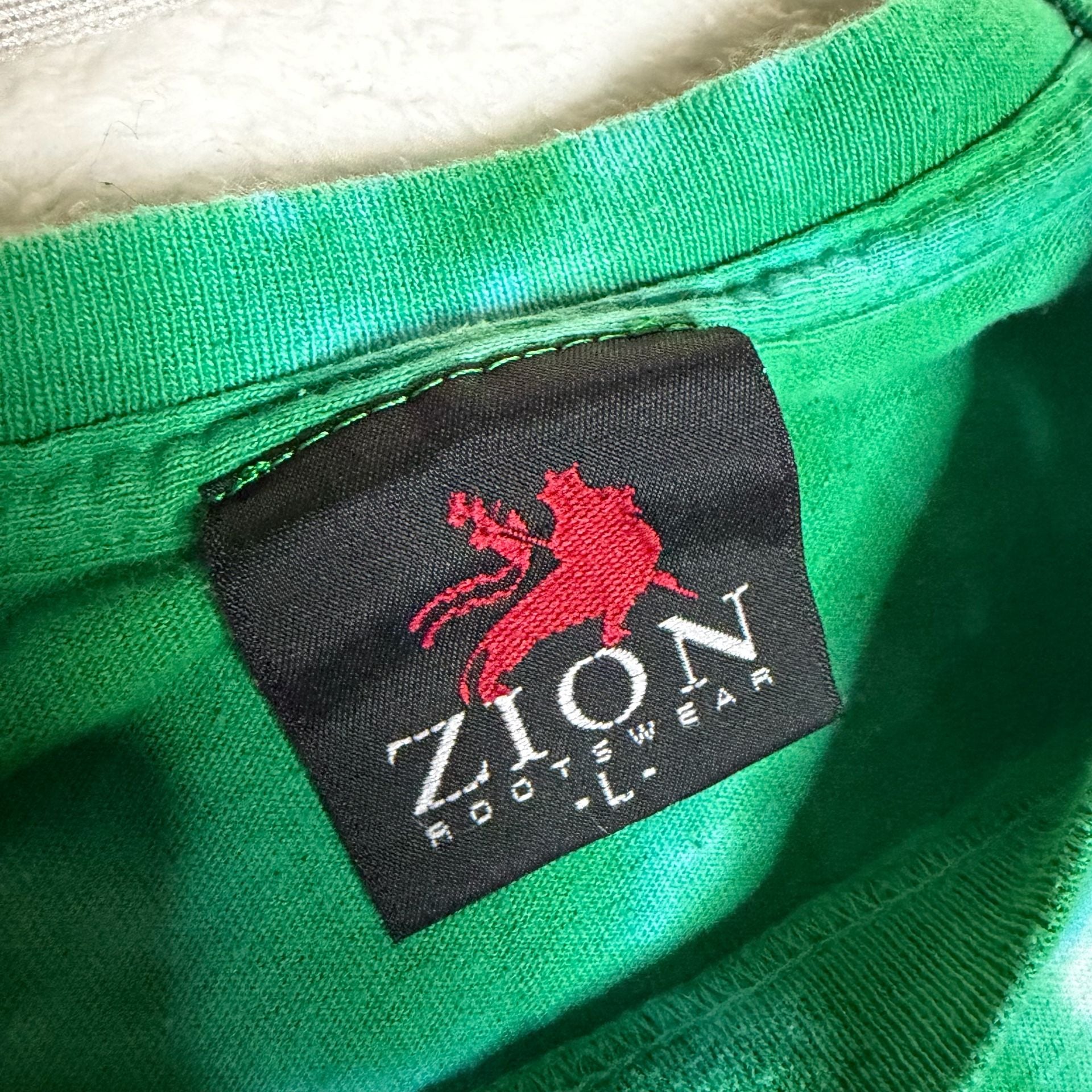 Zion Rootswear Bob Marley Lion Face Profile Rasta Tie Dye T-Shirt 5