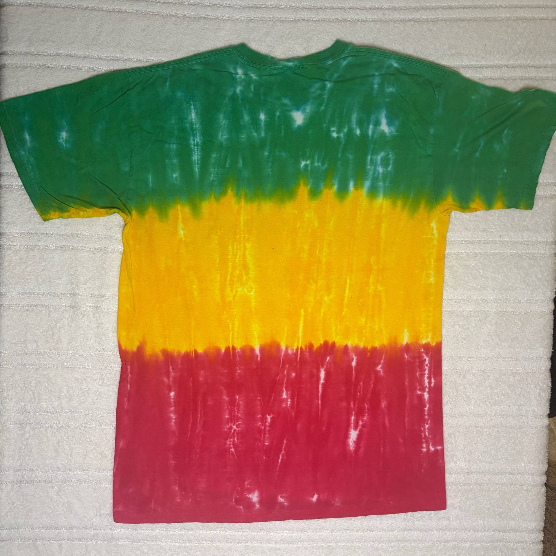 Zion Rootswear Bob Marley Lion Face Profile Rasta Tie Dye T-Shirt 7