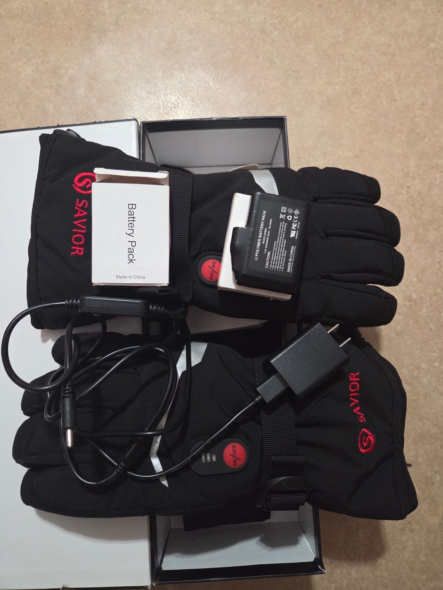 Savior Heat Rechargeable Electric Heated Winter Gloves with Battery Packs 8