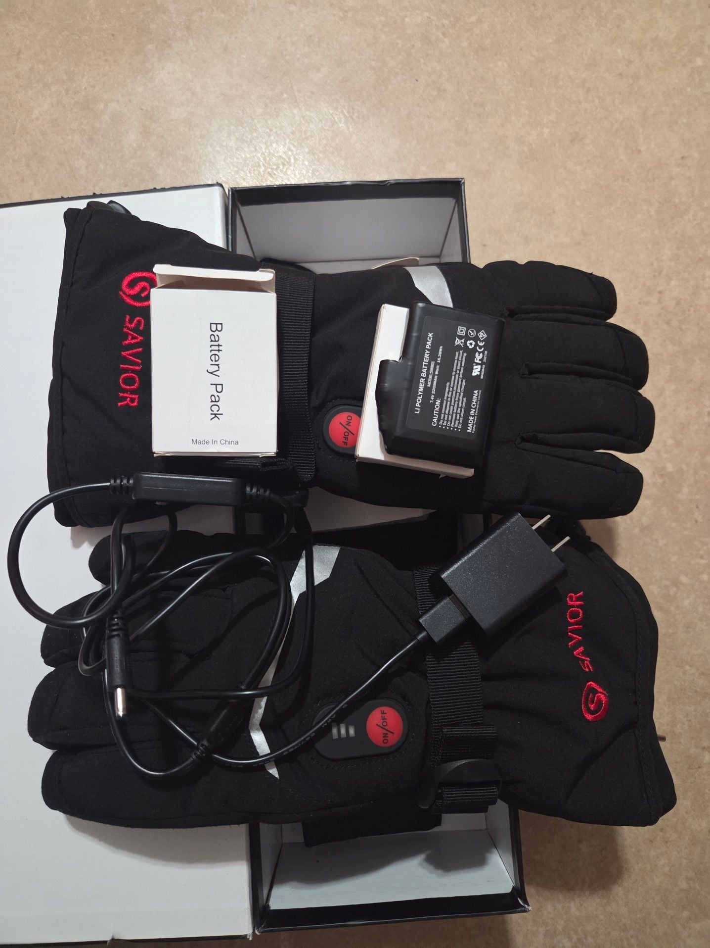 Savior Heat Rechargeable Electric Heated Winter Gloves with Battery Packs 9