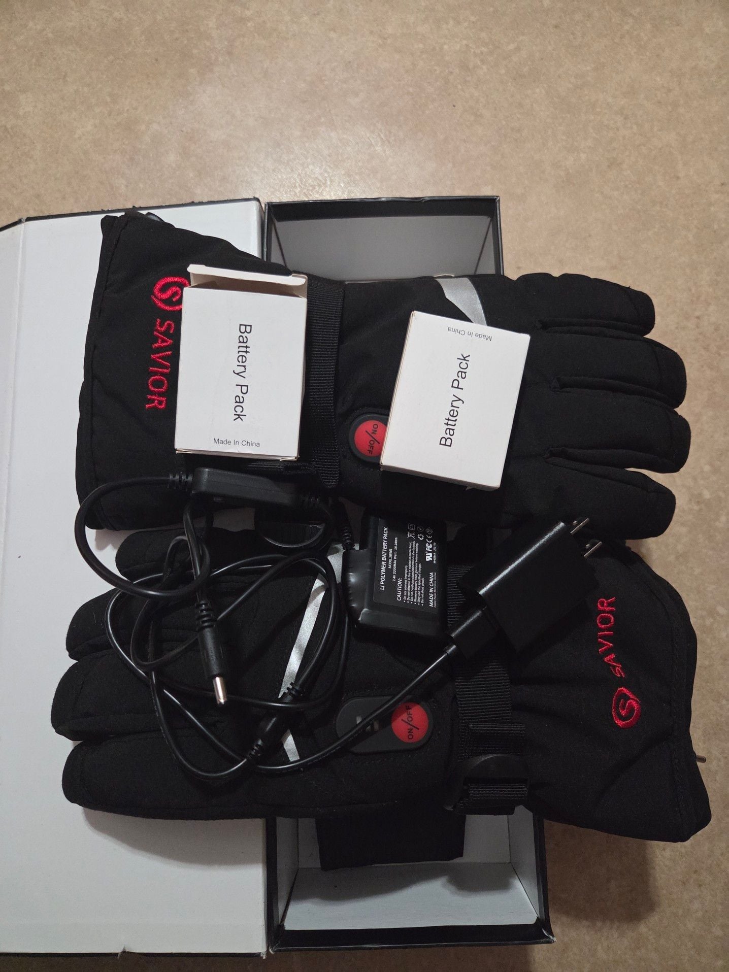 Savior Heat Rechargeable Electric Heated Winter Gloves with Battery Packs 10