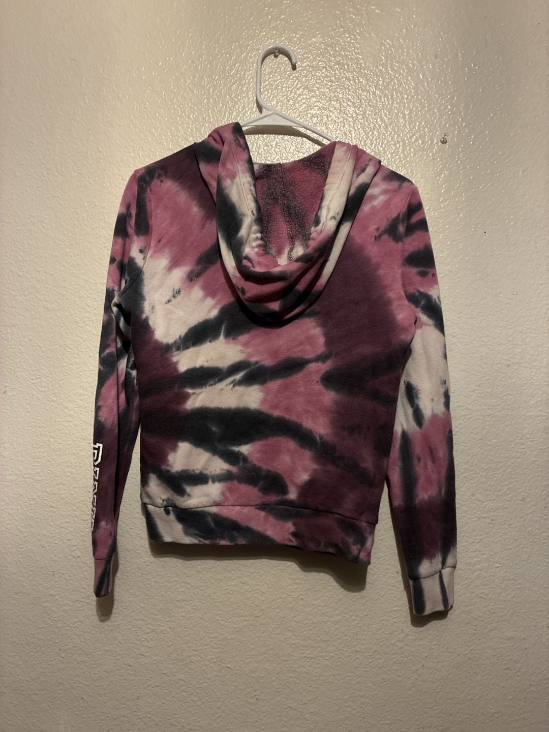 Victoria's Secret PINK Tie-Dye Full-Zip Hoodie with Sleeve Logo Y2K 4