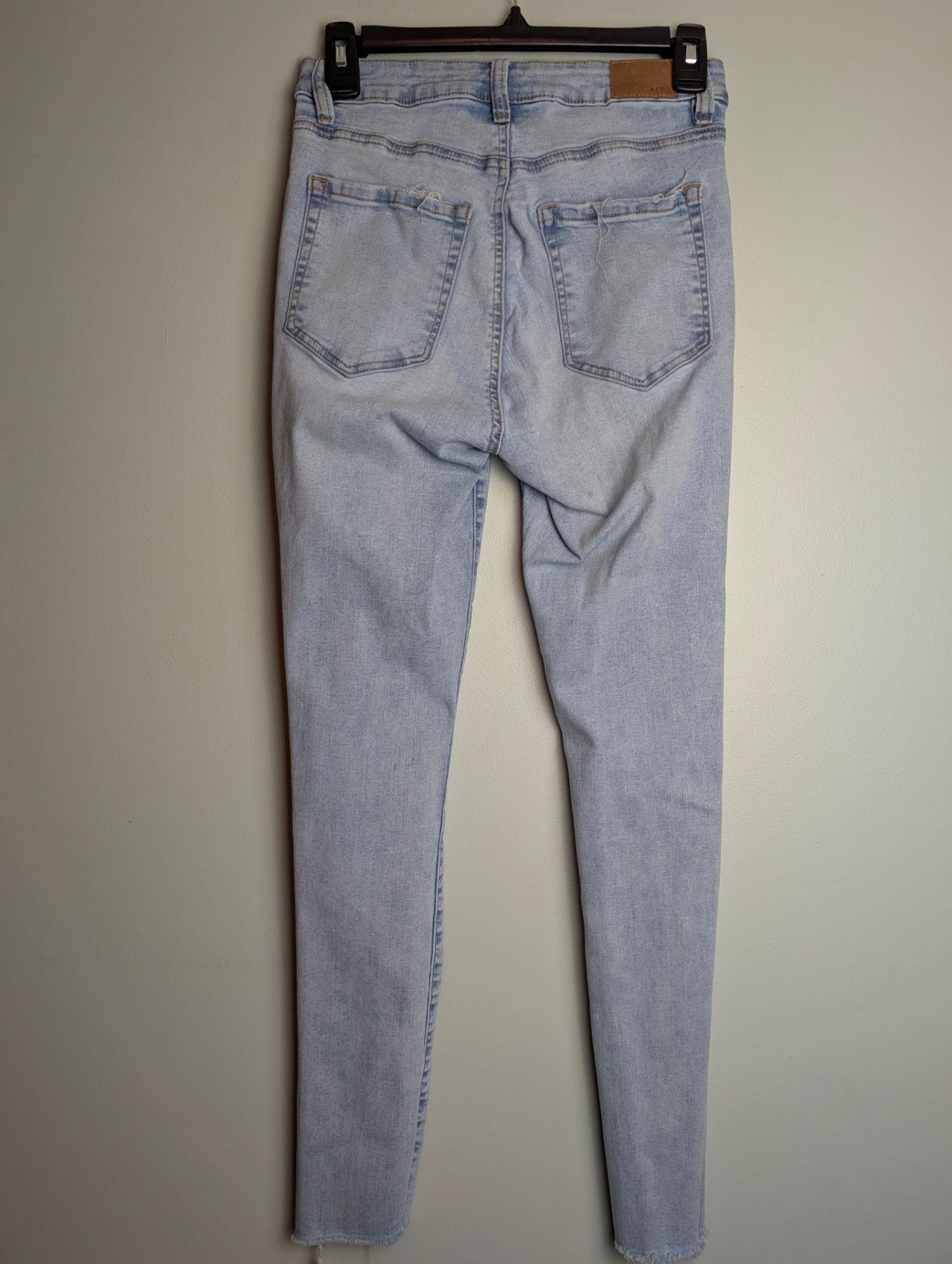 y2k Casualchic Aeropostale High Rise Distressed Raw Hem Jegging 4
