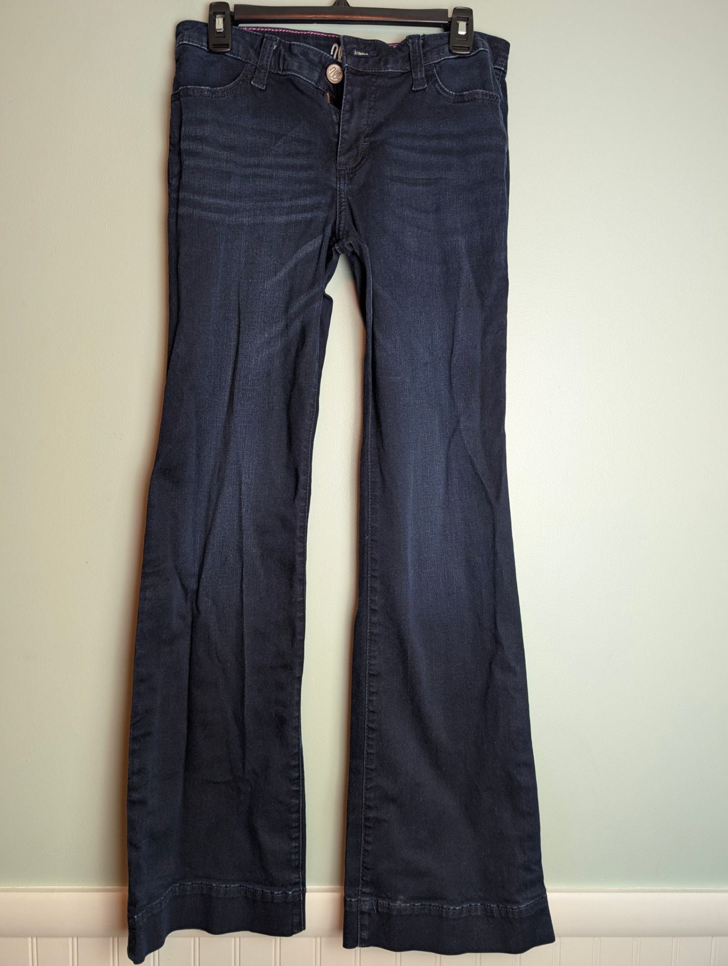 Bohochic 70sstyle Wrangler Women's Dark Wash Flare Leg Jeans 2
