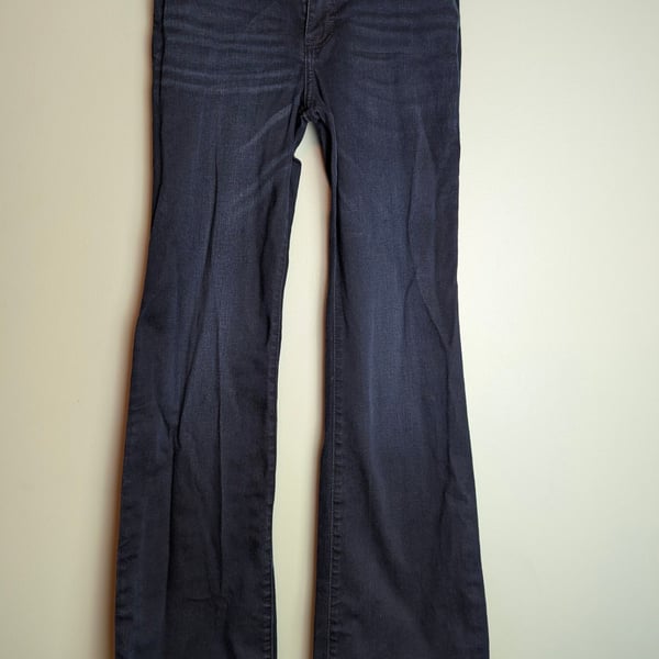 Bohochic 70sstyle Wrangler Women's Dark Wash Flare Leg Jeans