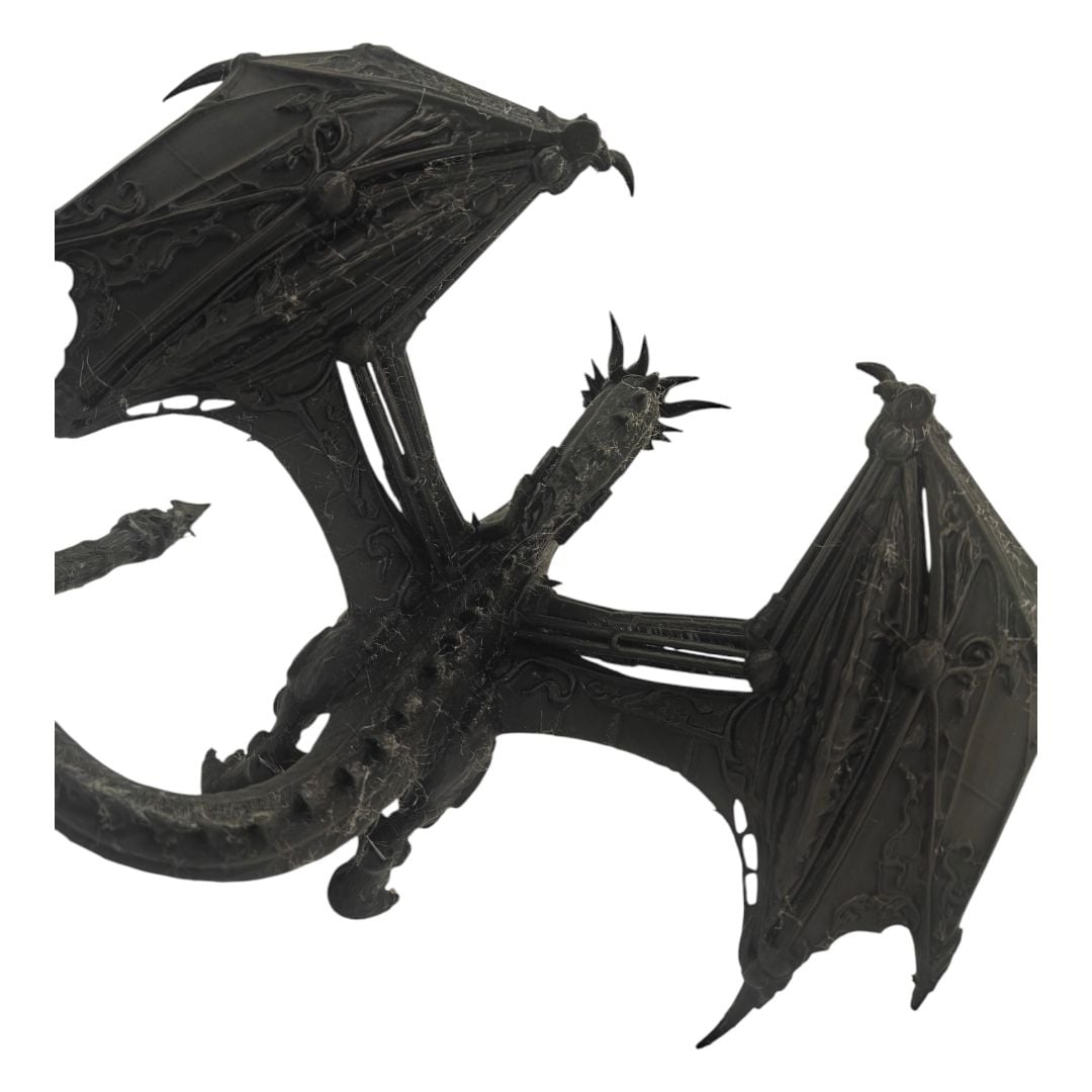 3D Printed Steampunk-Style Mechanical Dragon Posable Figurine 7