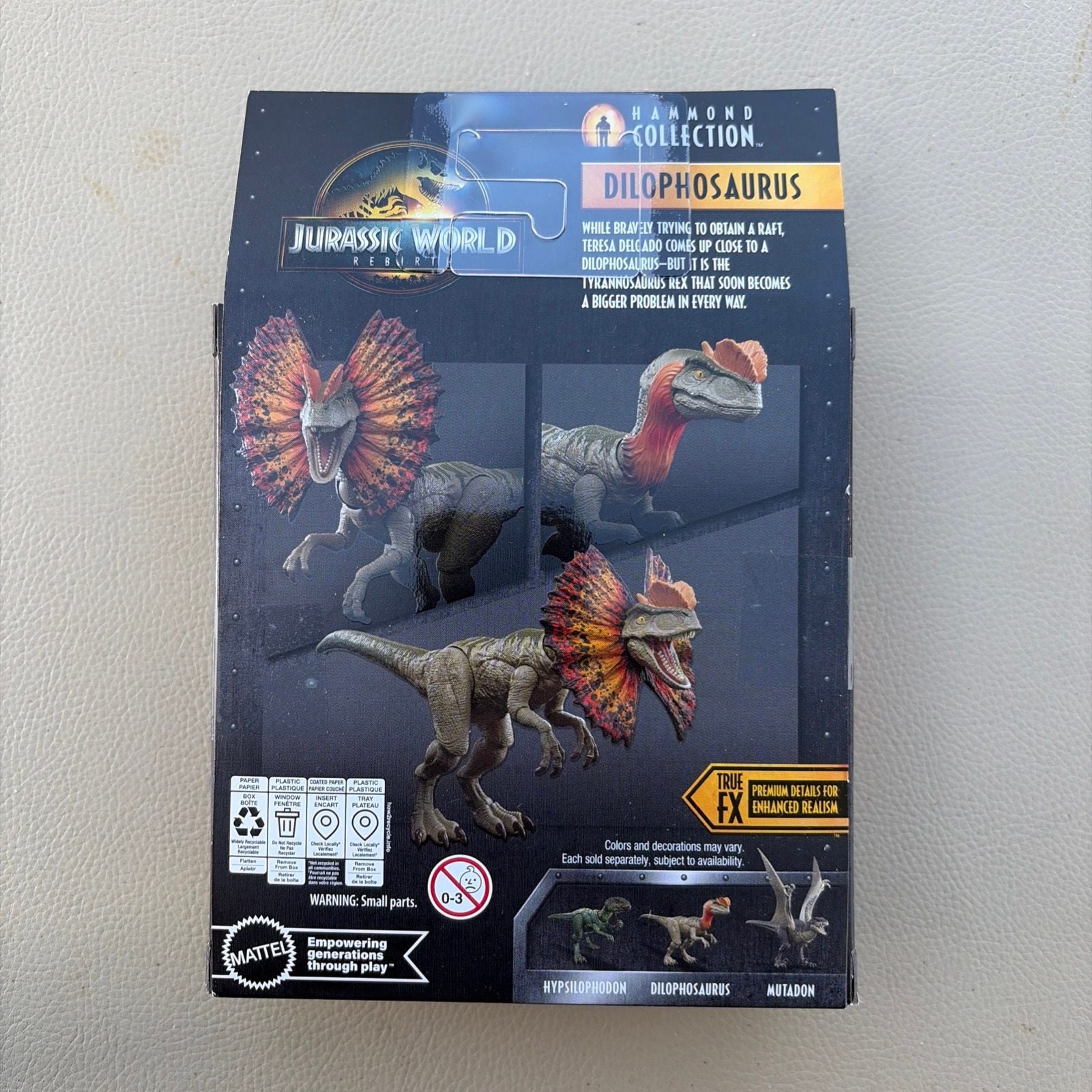 Mattel Jurassic World Rebirth Hammond Collection Dilophosaurus Action Figure (JKM93) 2