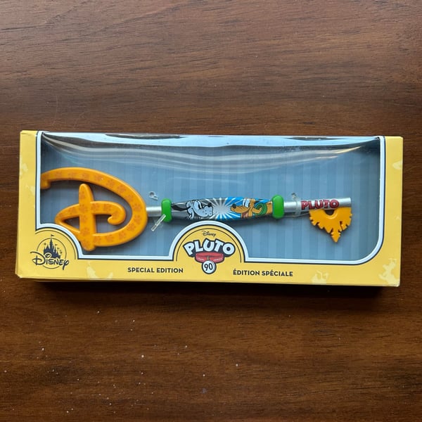 Disney Store Pluto 90th Anniversary Limited Edition Collectible Key