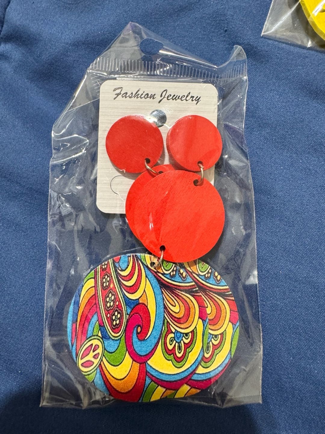 3 x$5 Bohemian Geometric Printed Wooden Dangle Earrings 12