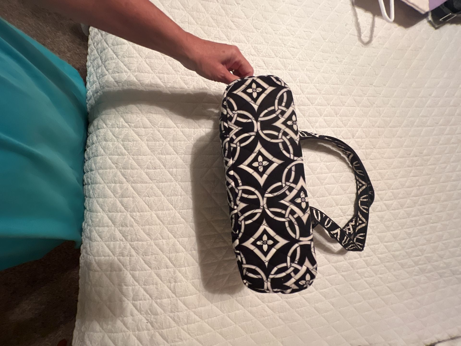 Vera Bradley Villager Tote Bag in Black and White Geometric Pattern 6