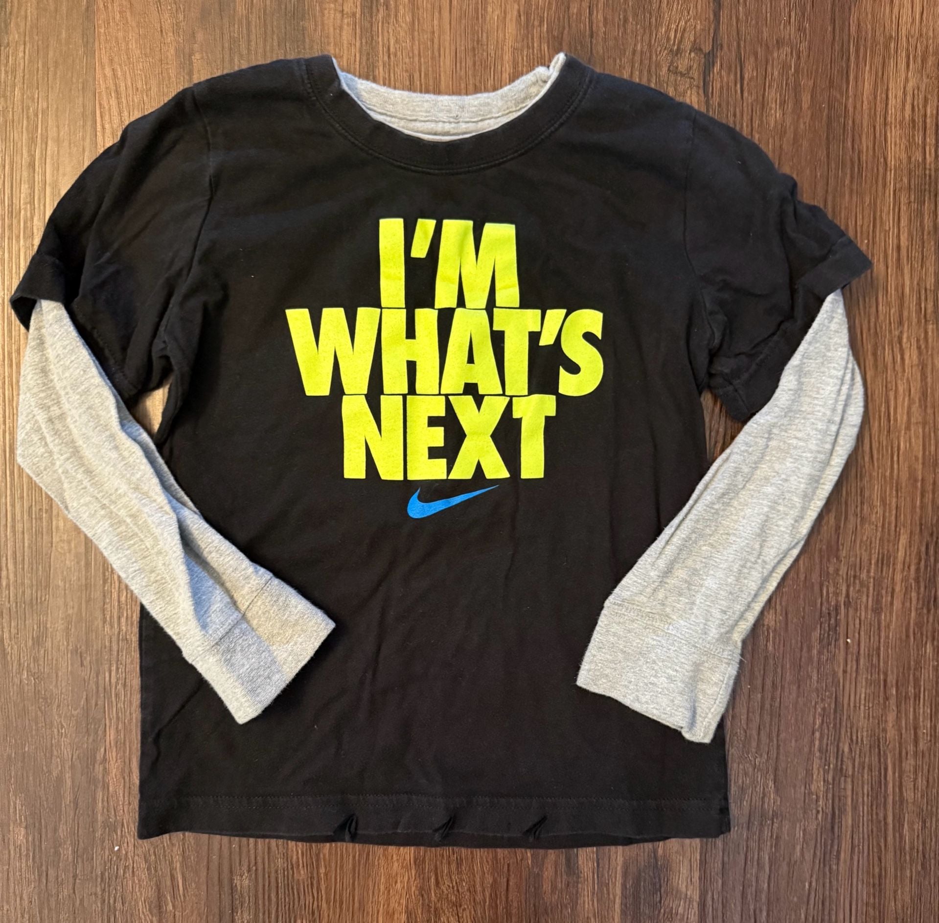 Lot of 2 Nike Boys Graphic T-Shirts (High Flying Gravity Defying & I'm What's Next) 3