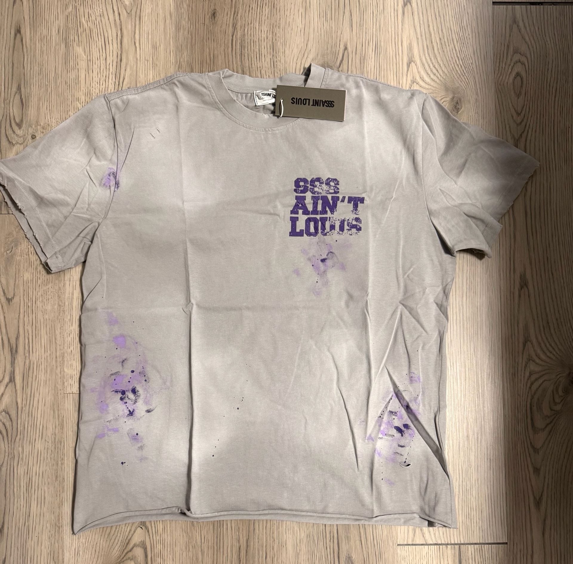 SSSAINT LOUIS Future Vintage Distressed Graphic T-Shirt 2