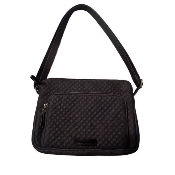 Vera Bradley Quilted Denim Crossbody Bag with Floral Interior Lining