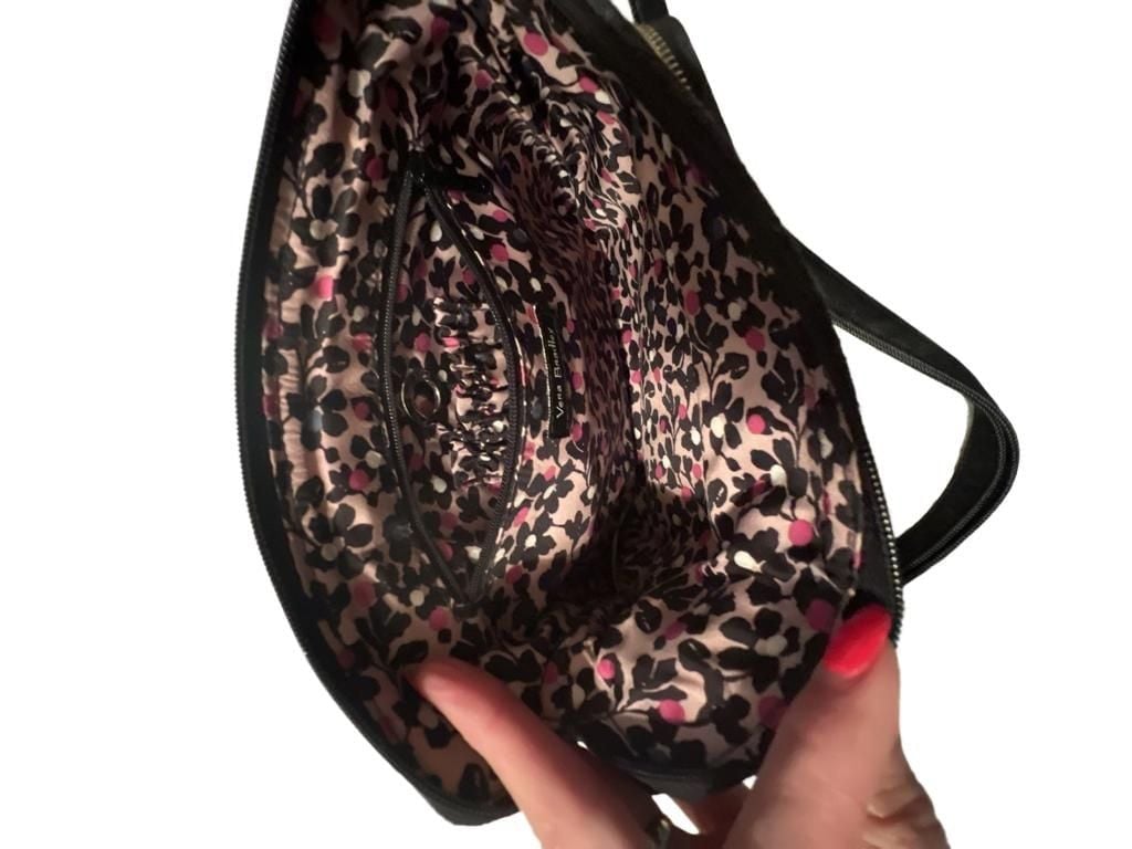 Vera Bradley Quilted Denim Crossbody Bag with Floral Interior Lining 5
