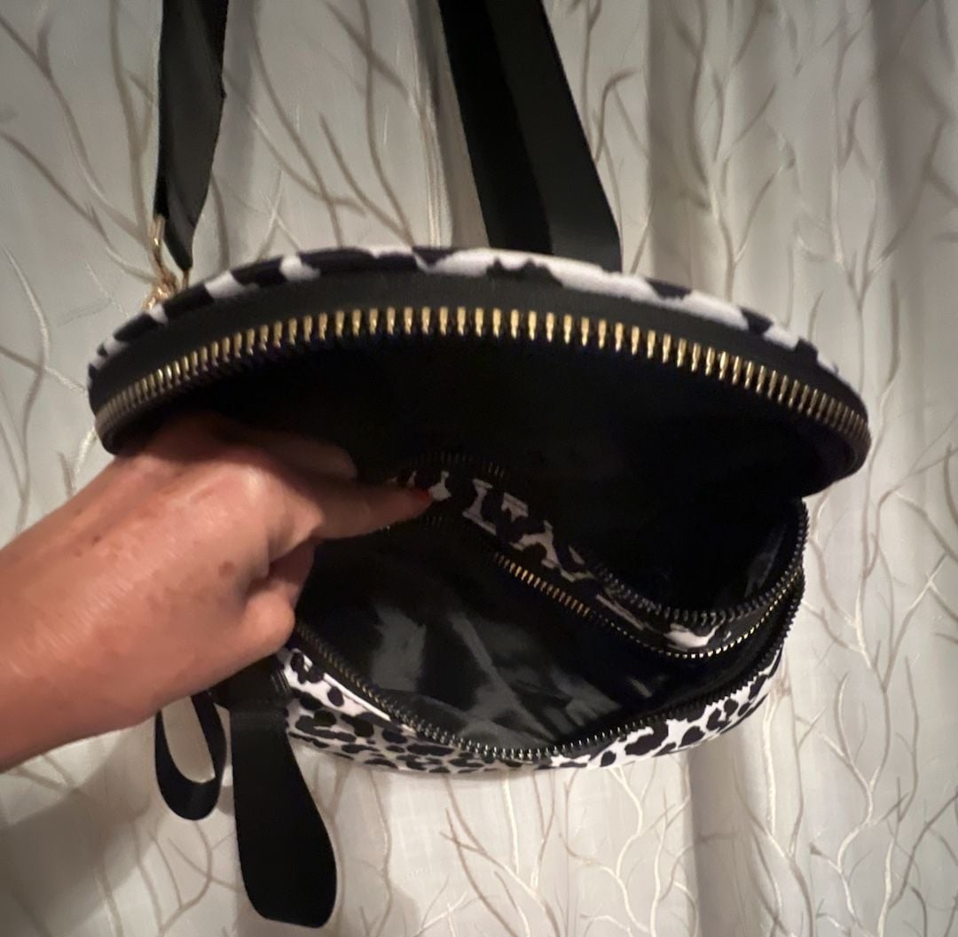 Do Everything In Love Nylon Leopard Print Crescent Crossbody Bag 5