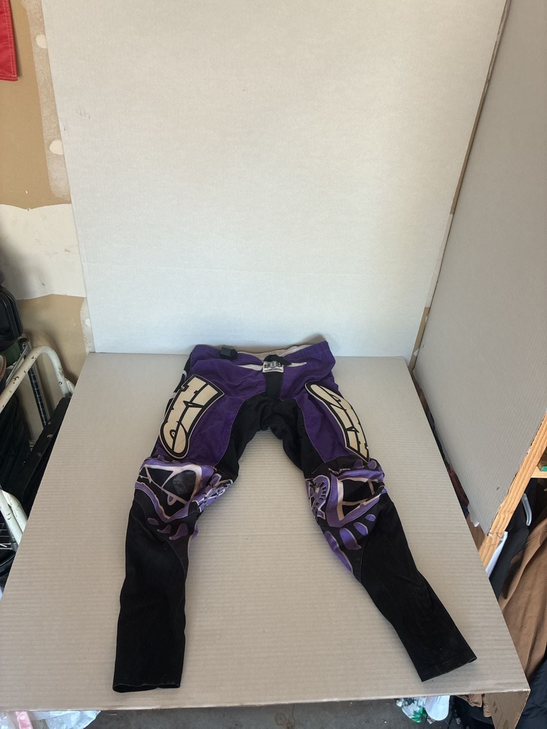 Vintage AXO Sport 919 Motocross Racing Pants Purple and Black 2