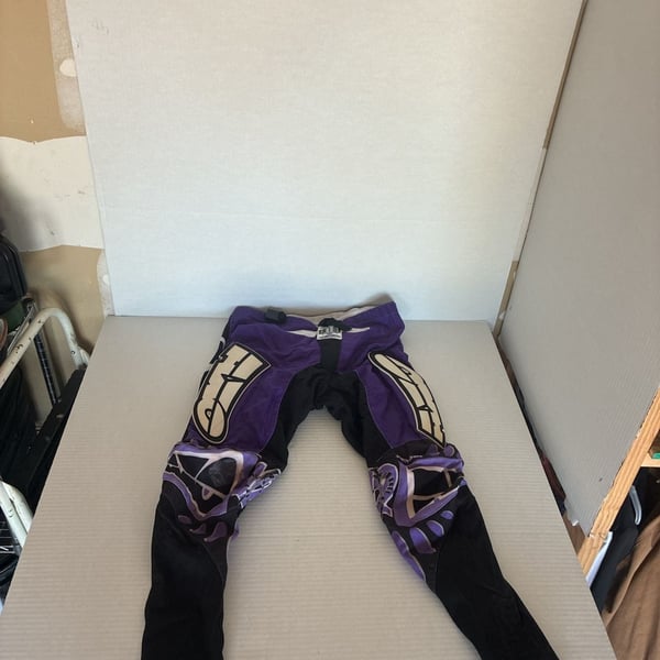 Vintage AXO Sport 919 Motocross Racing Pants Purple and Black