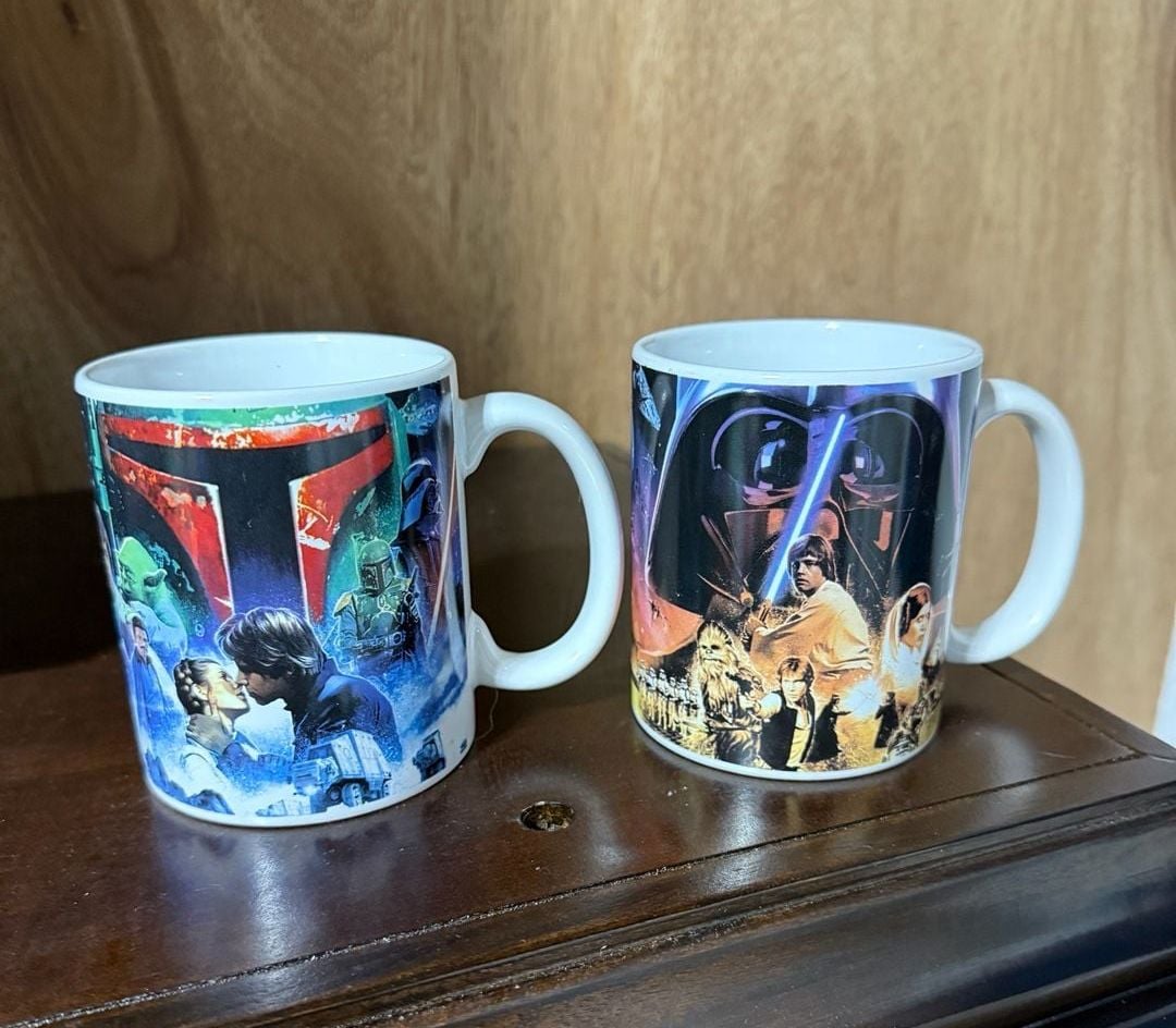 Set of 2 Star Wars Movie Poster Collage Coffee Mugs by Galerie 2