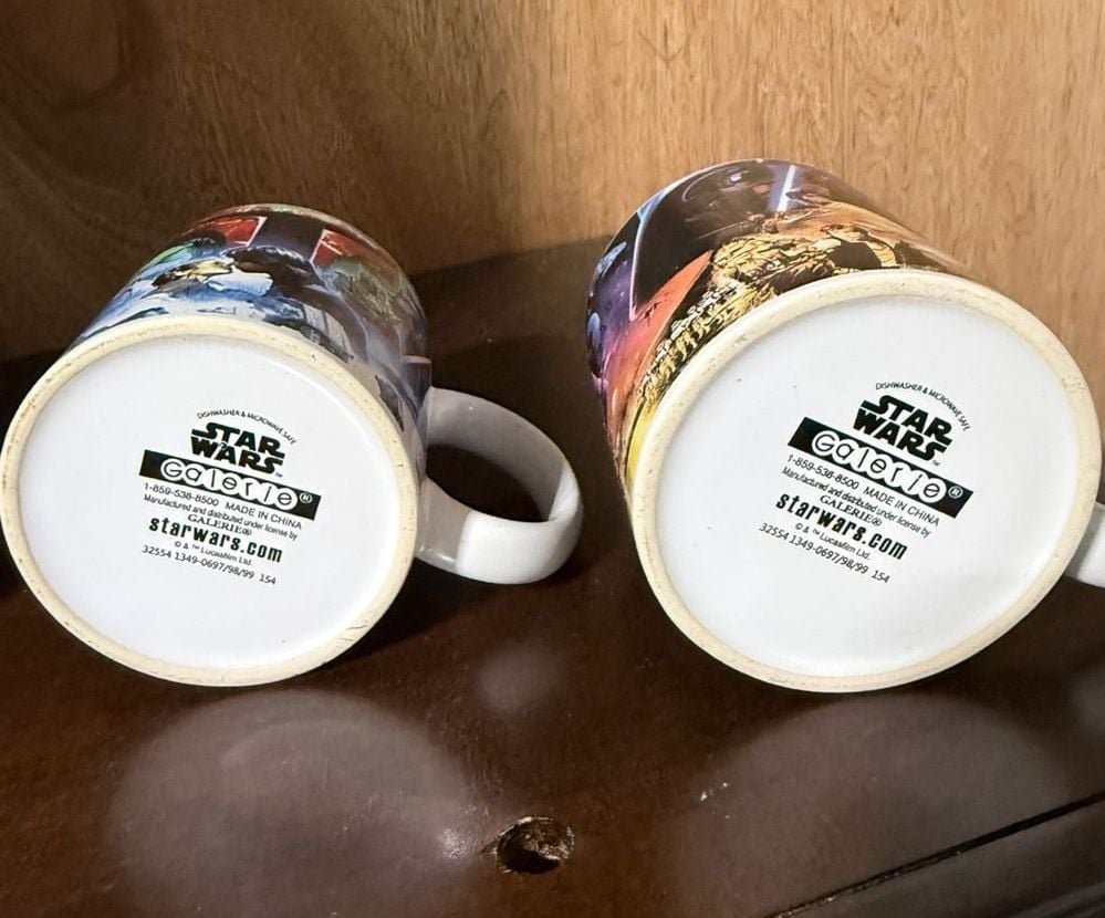 Set of 2 Star Wars Movie Poster Collage Coffee Mugs by Galerie 4