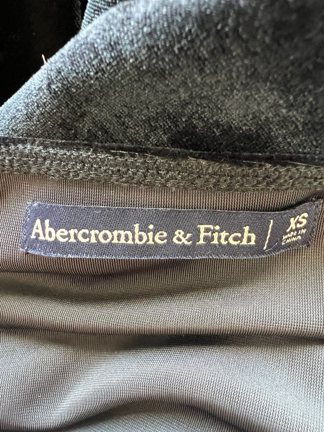 Abercrombie & Fitch Black Velvet Sleeveless Jumpsuit with Bow Detail 8