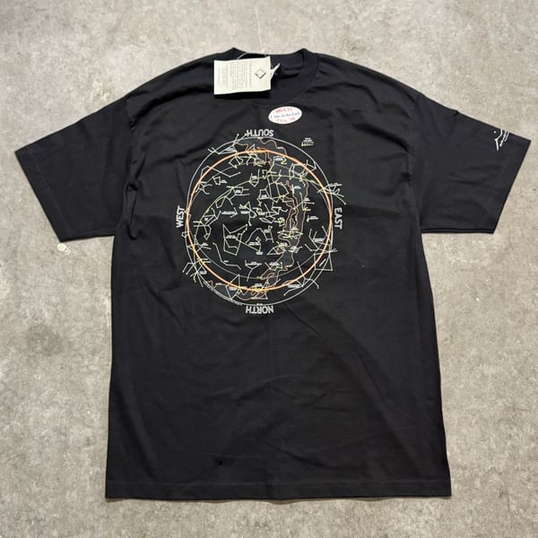 Vintage Cotton Expressions Glow in the Dark Constellation Star Chart T-Shirt XL