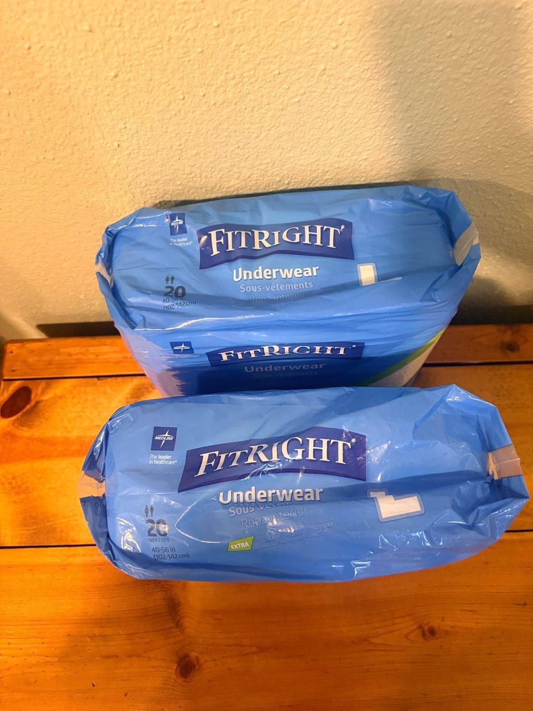 Medline FitRight Extra Protective Unisex Underwear, Size Large (20 Count Pack) 2